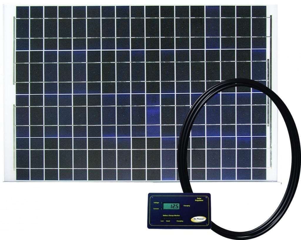GP-RV-80 80-Watt Solar Kit with 30 Amp Solar Controller Go Power 